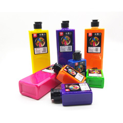 Meiban pray for blessing color ink children's color ink art fluorescent Chinese painting pigment 500ml120ml color ink concentrate