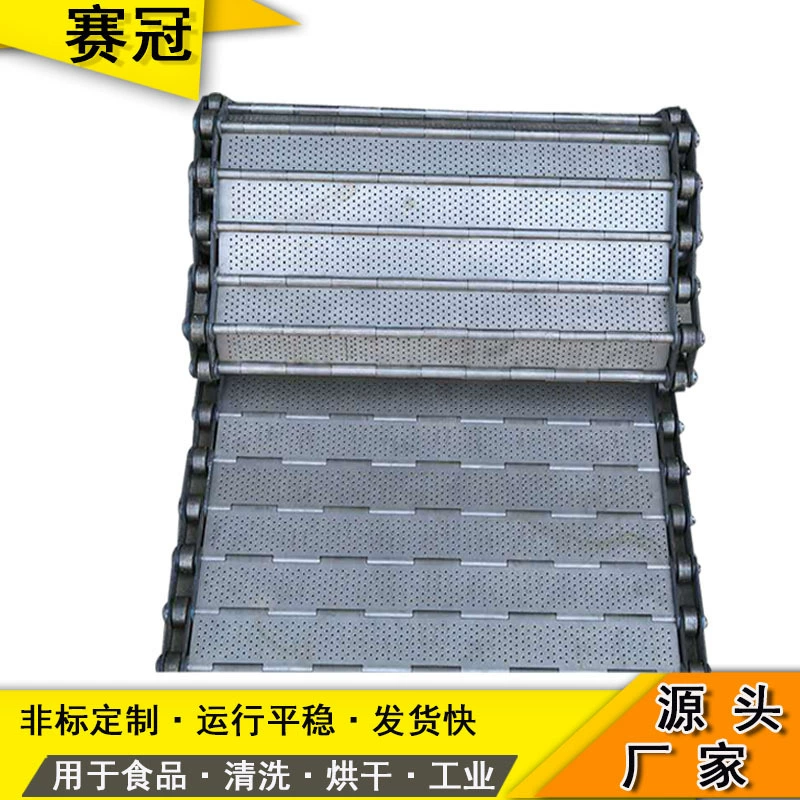 Конвейерная цепная пластина из нержавеющей стали 304, двухступенчатая цепная пластина для очистки пищевых продуктов, штамповка фруктов и овощей, сушка, быстрозамороженная цепная пластина