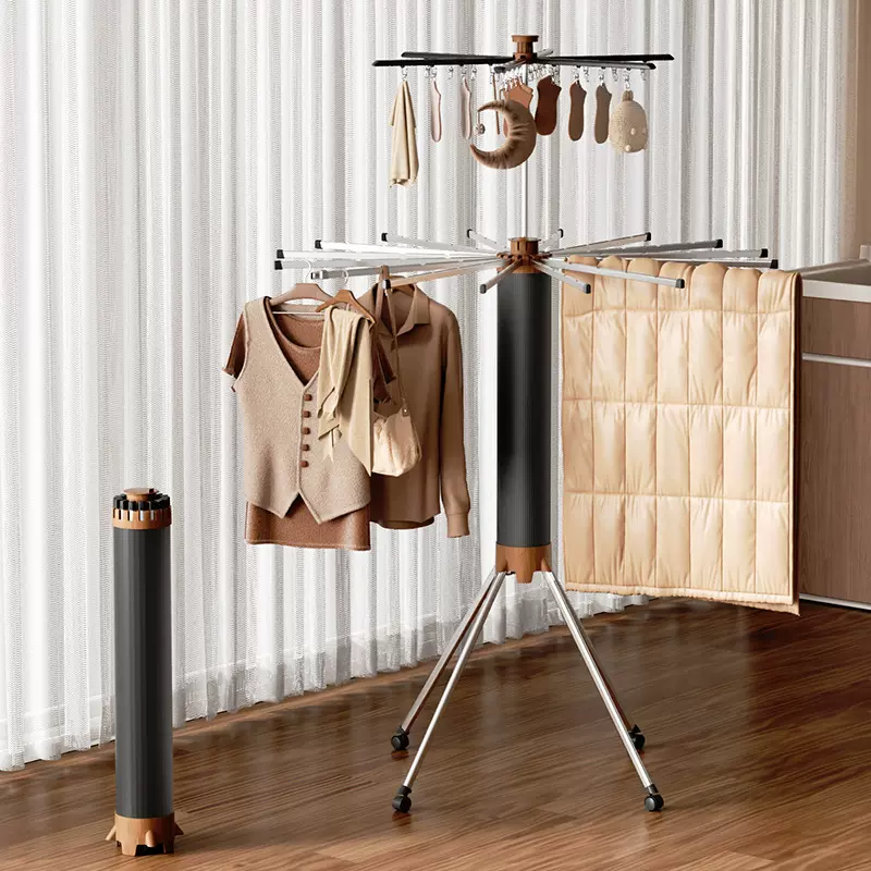 折叠晾衣架落地卧室家用阳台晾衣杆晒衣架挂衣架衣服架子晾衣神器