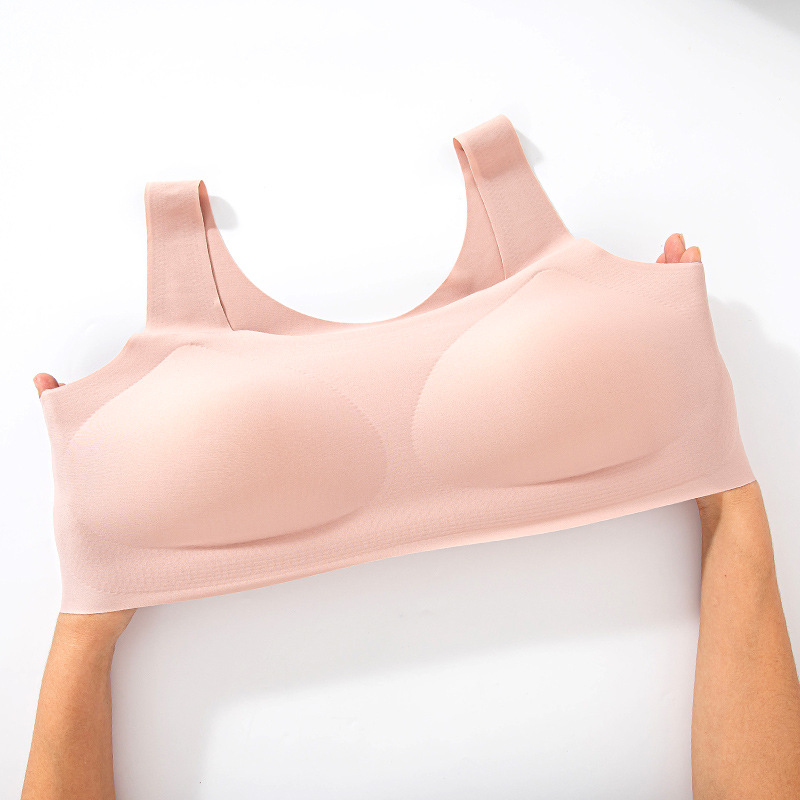2023 Summer Seamless Underwear Beautiful Back Bra Seamless Seamless Wireless Push-Up Sports Sleep Underwear for Women