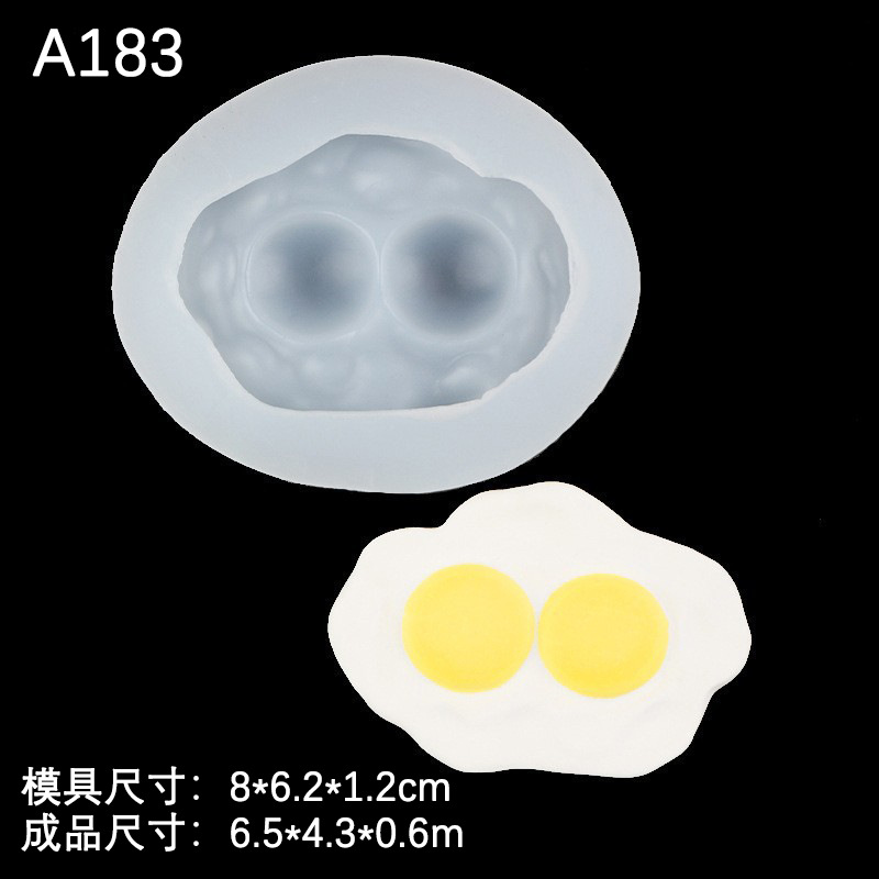 Vela de aromaterapia Molde de silicona Huevo escalfado Fideos instantáneos Huevo de doble yema Torta Mousse de chocolate Fuddle