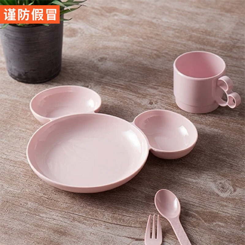 Japanese francfranc cartoon children's baby plate melamine tableware divided Cup children's lunch plate fall-resistant Japanese francfranc cartoon children's baby plate melamine tableware divided Cup children's lunch plate fall-resistant