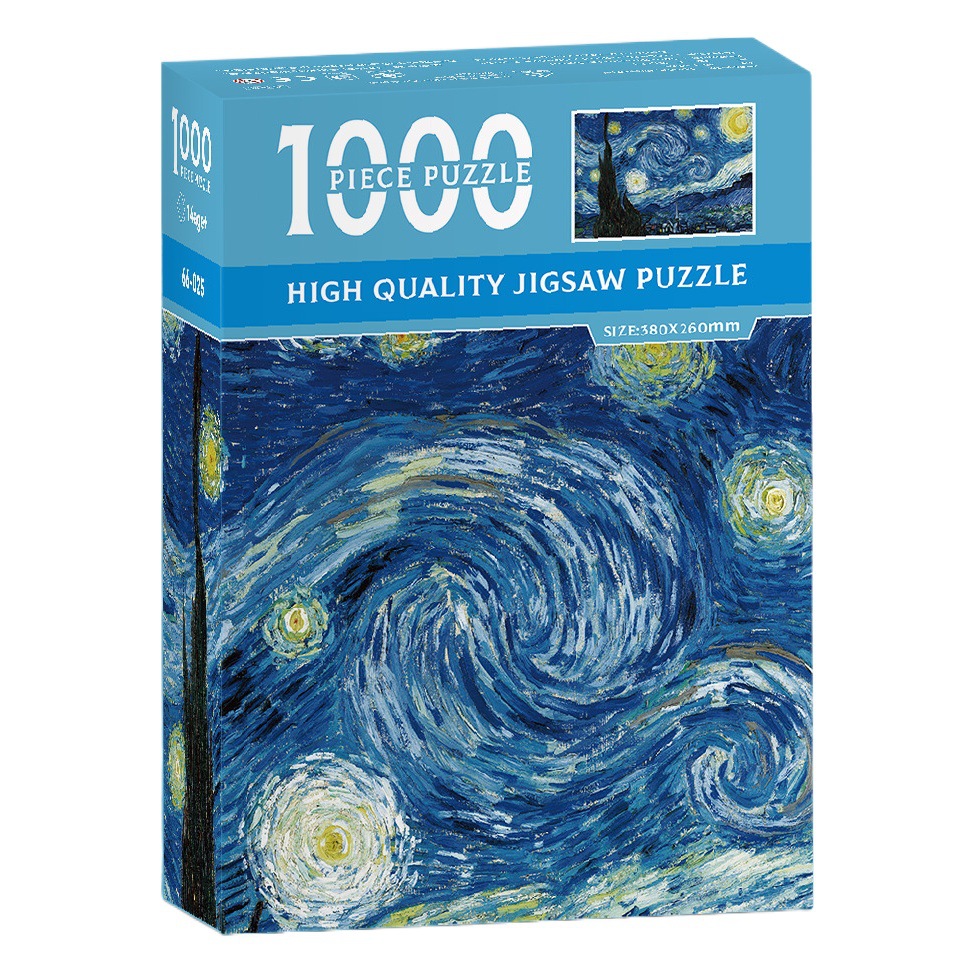 パズル 1000 ピース高難易度ゴッホ風景油絵紙クリエイティブパズル減圧子供のパズルおもちゃのカスタマイズ