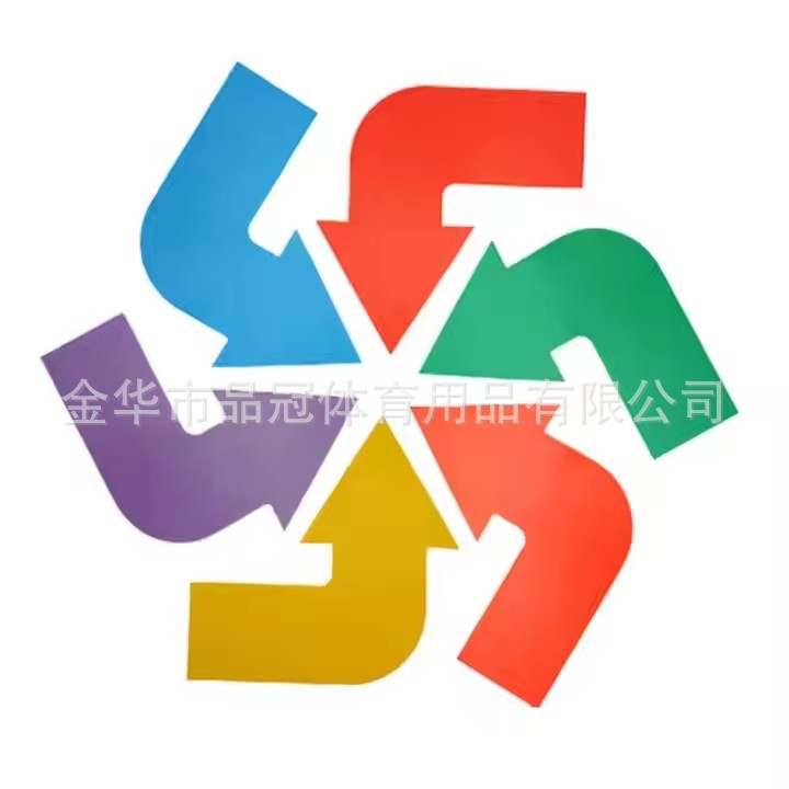 Plato de marca plana rectángulo redondo en ángulo recto goma marcador de almohadilla marcador voleibol tenis campo marcador