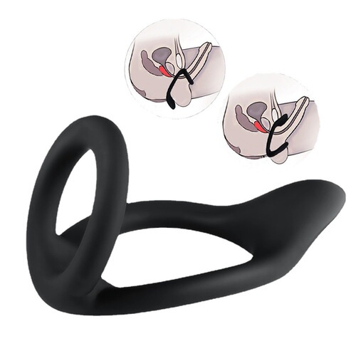 Adult sex toy fluorescent silicone cock ring, masturbation device, delay-enhancing locking ring—wholesale from cross-border factory
