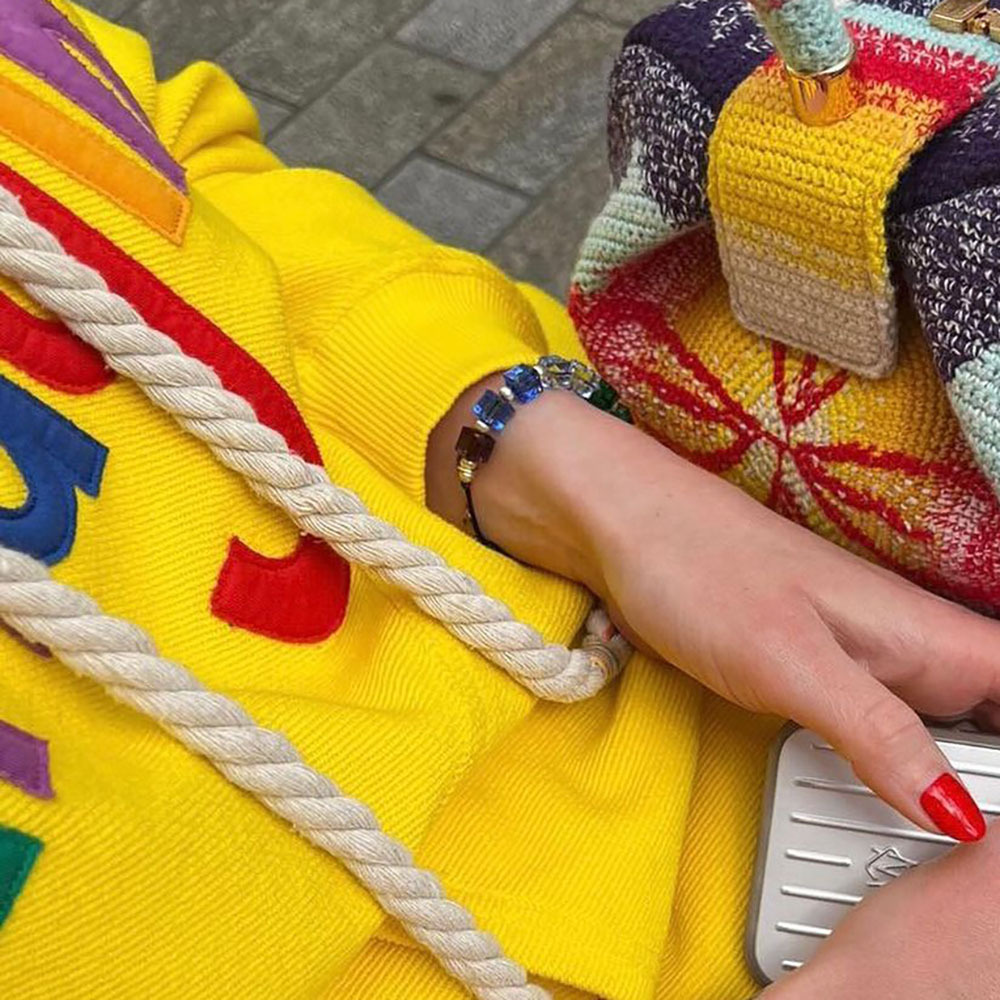 Fashion Square Artificial Crystal Knitting Womenu0027S Bracelets 1 Piece