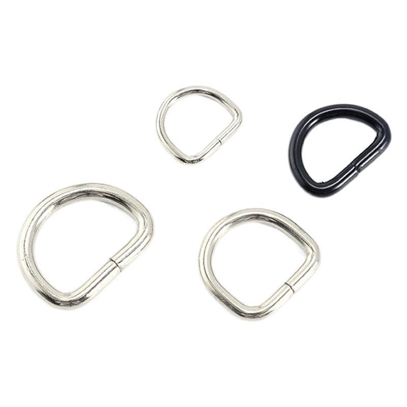 Оптовая Продажа с фабрики металлический полукруг D Пряжка Открытый соединительное кольцо для домашних животных металлическая D-образная пряжка аксессуары для багажа