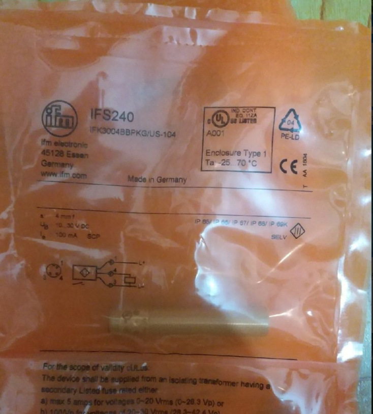 现货IFS244 电感式传感器 IFB3004BBPKG/US-104德国IFM易福门全新