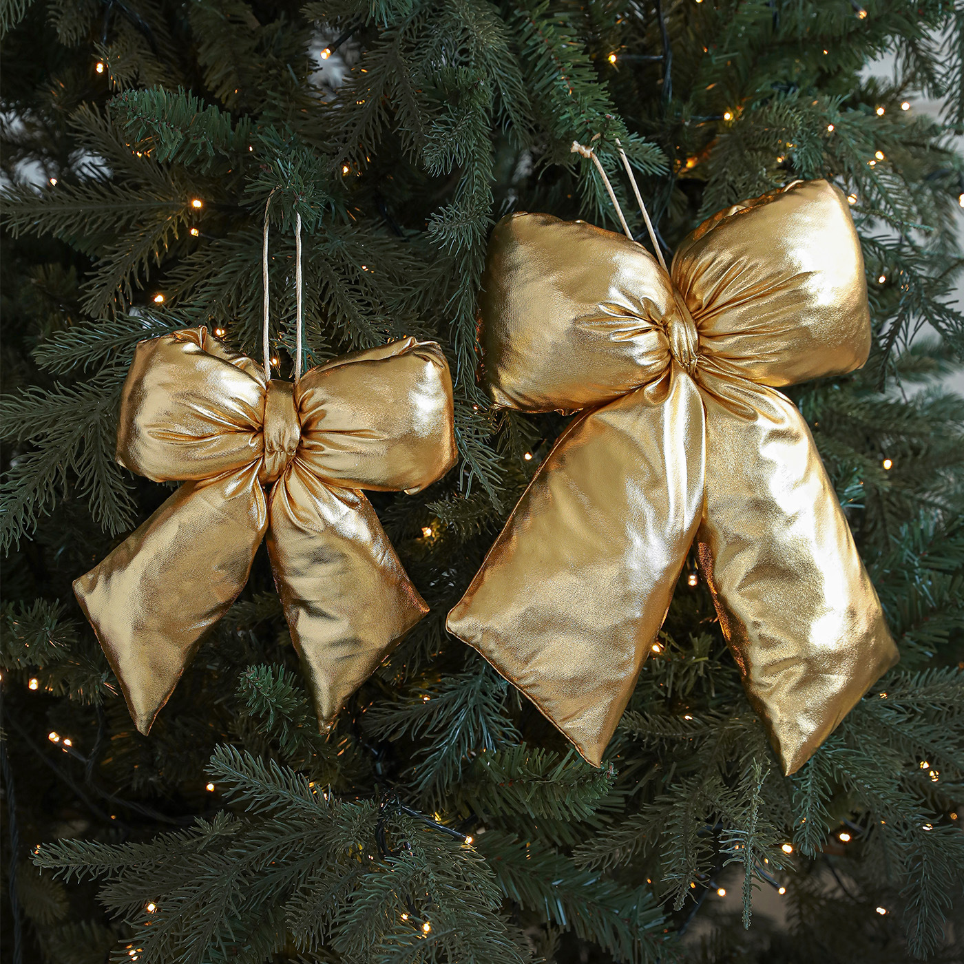 Arco de Navidad de oro transfronterizo brillante brillante y brillante colgante de árbol de Navidad de alto nivel decoración de decoración accesorios
