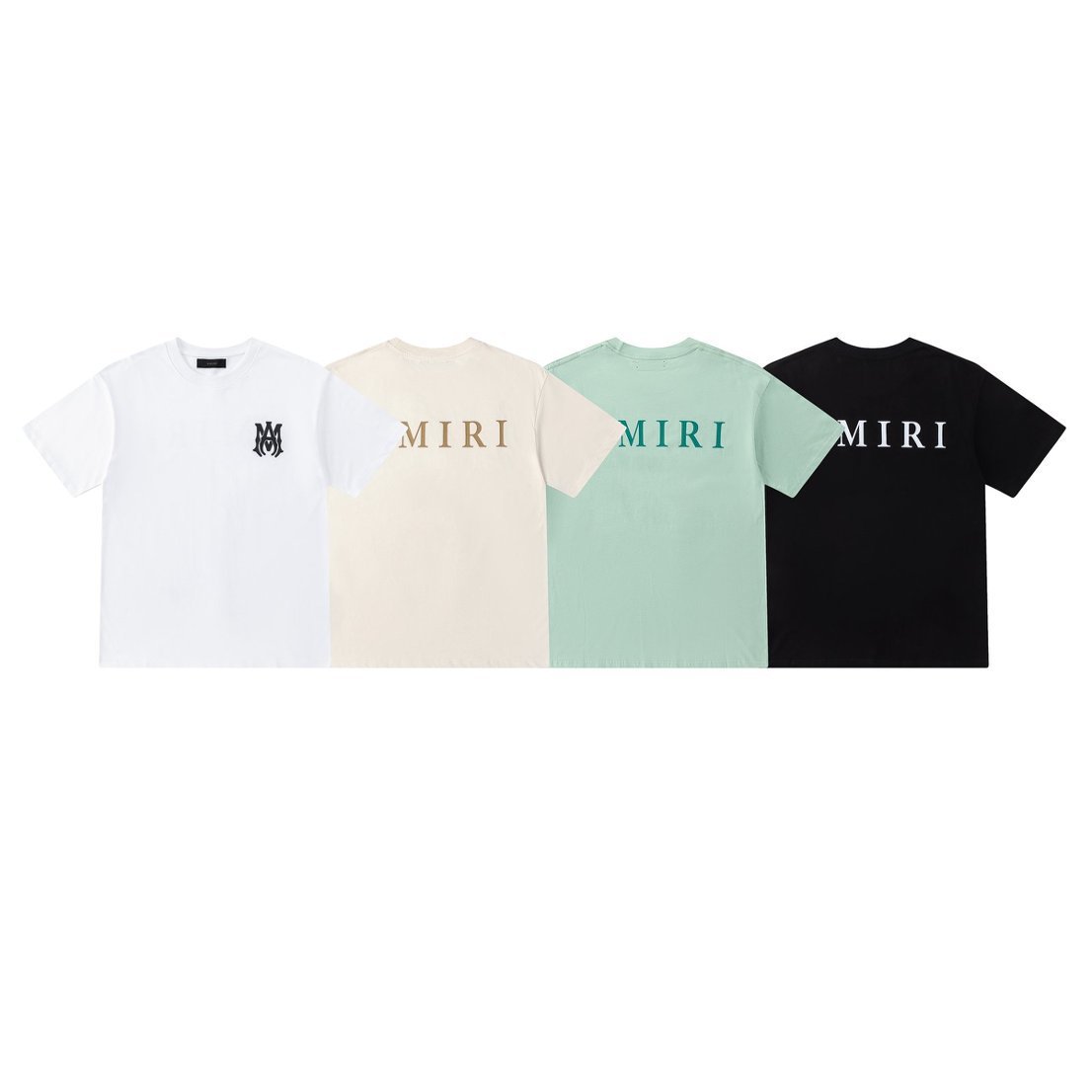 2026 Summer New Ami Double m Logo Core Symbol Pattern Printed Short-Sleeve T-Shirt Unisex One-Piece Batch