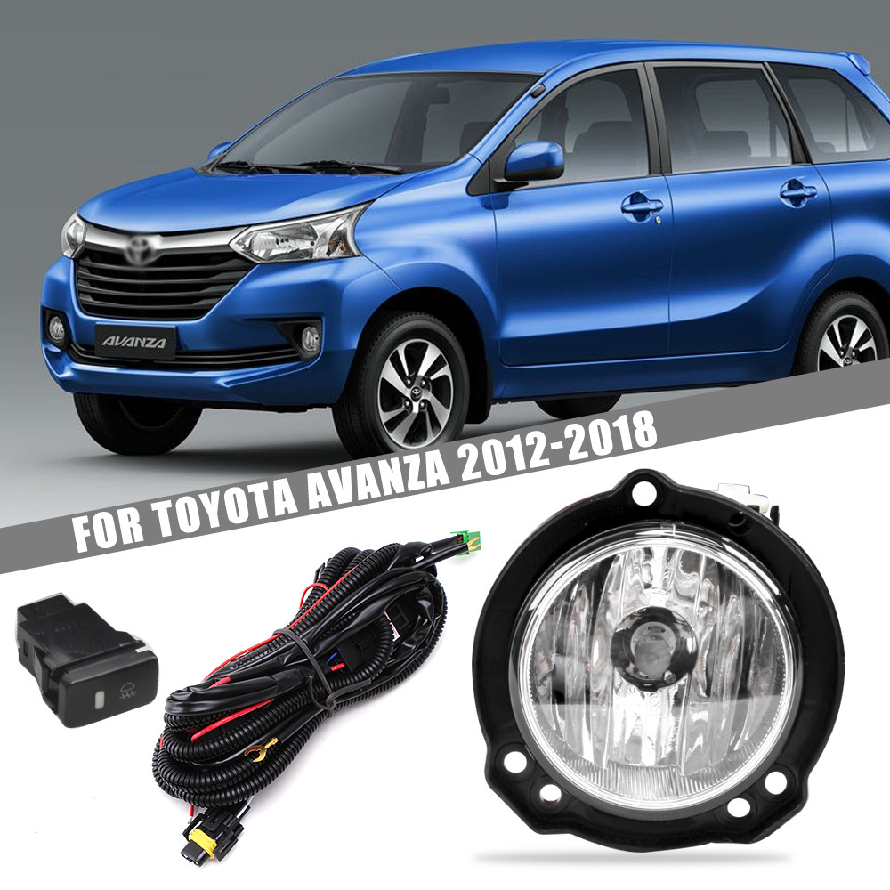 Aplicable a Toyota 15 / 16 / 17 / 18 año Avanza conjunto de lámpara de niebla delantera, lámpara diurna delantera delantera del modelo extranjero
