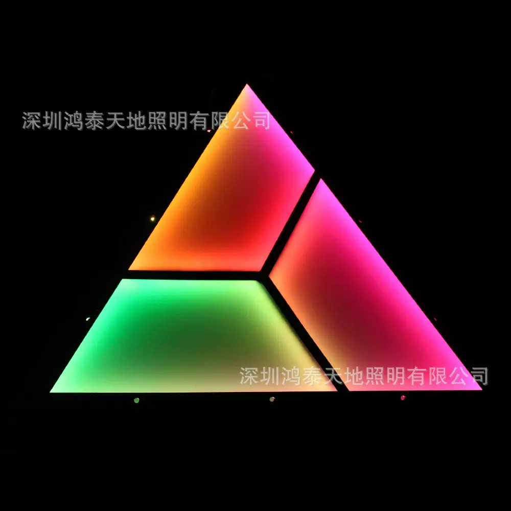 LED幻彩灯板背光源可遥控可编程SPI/DMX动画夜场酒吧导光板厂家