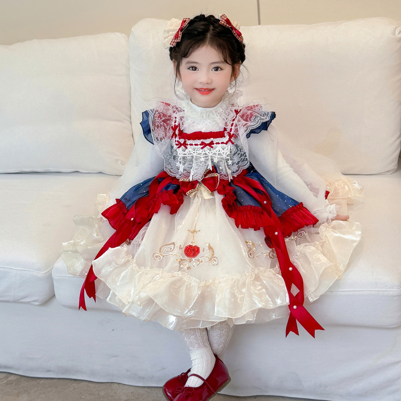 儿童洛丽塔公主裙女童秋季新款白雪公主连衣裙Lolita生日礼服裙|undefined