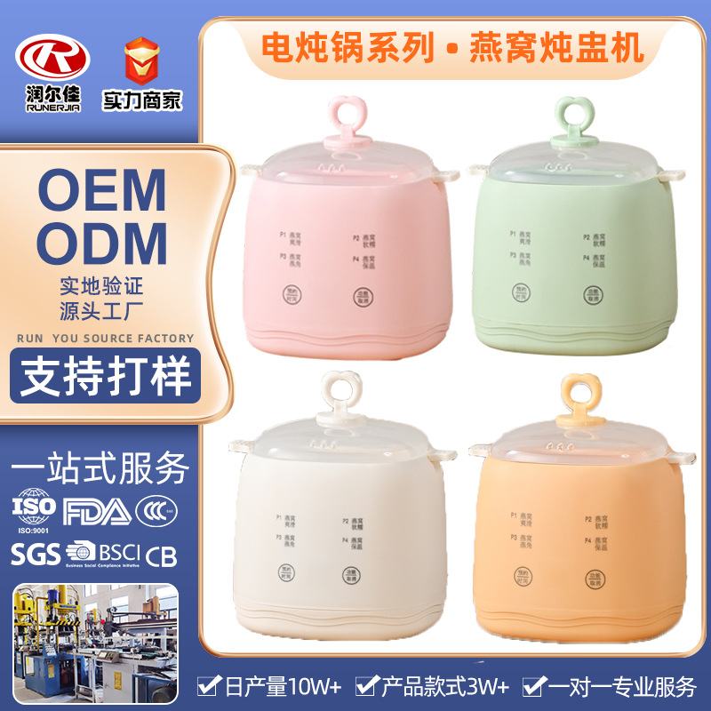 哇噢定制 迷你燕窝炖盅机家用多功能炖汤宝宝辅食隔水炖电炖锅