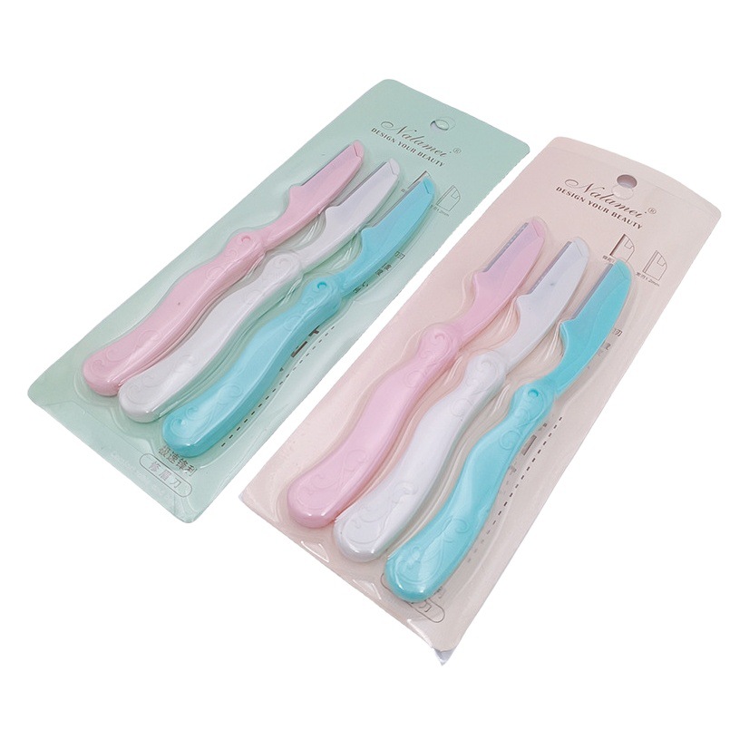 H1 124 712 tres cejas que forma el cuchillo cuchilla de seguridad profesional femenina raspador de cejas ceja que forma el cuchillo masculino y femenino principiantes
