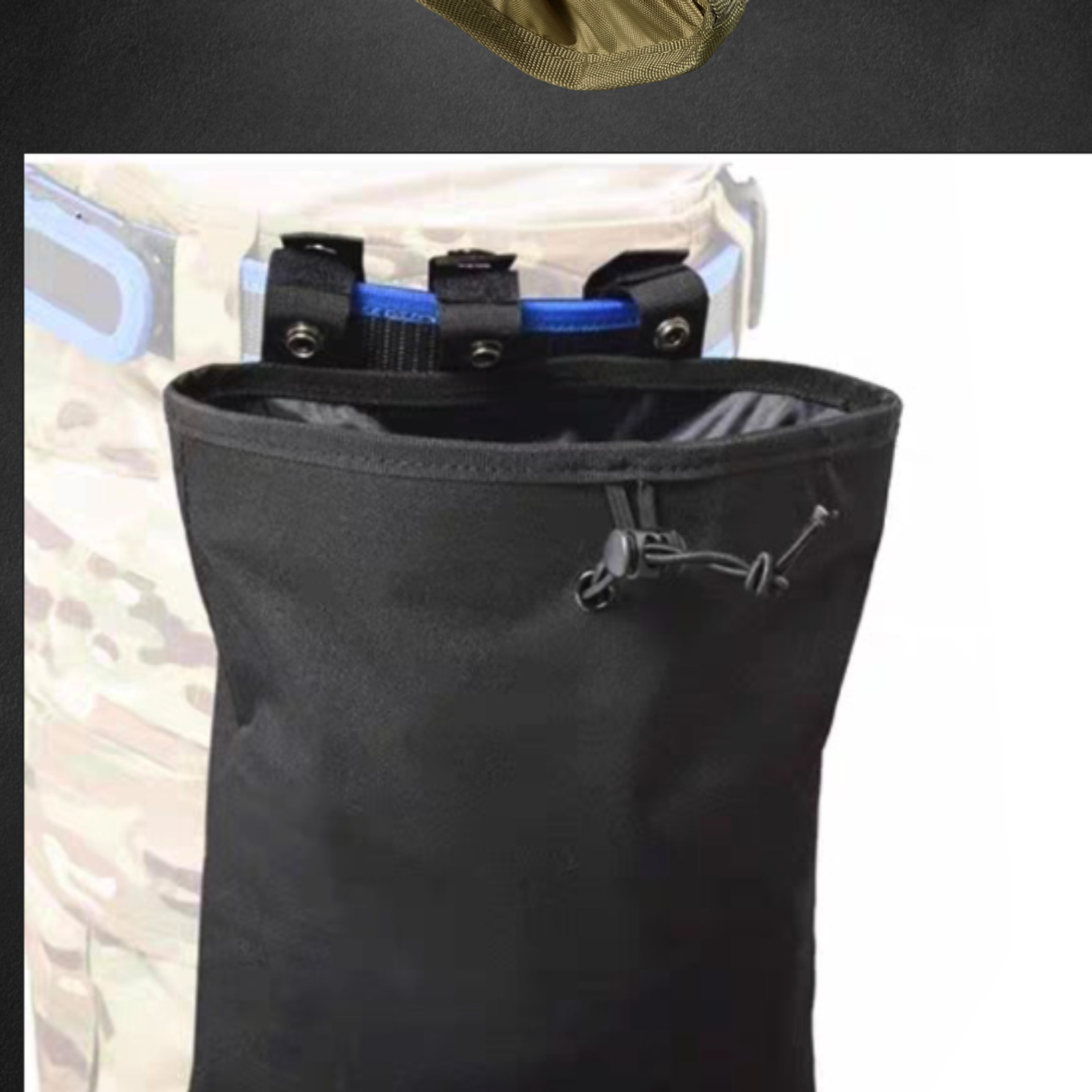 Superviviente al por mayor kit de equipos de fanáticos grandes bolsas de reciclaje tácticas bolsa de recolección de cintura inclinada al aire libre miscelánea