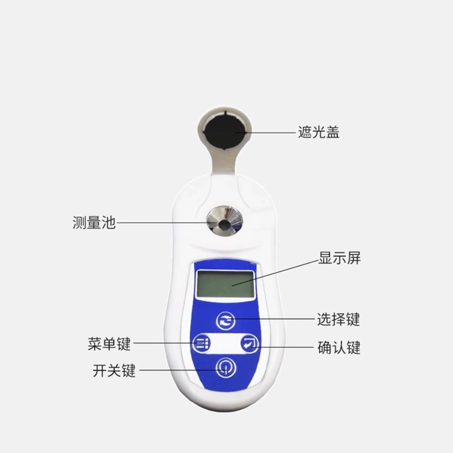 Прибор для обнаружения и анализа потери содержания фруктозы/измеритель сахара, модель ZT26-TD-45, номер библиотеки M389328