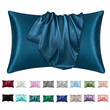 I 76424 Solid Color Satin Pillowcase ��ɫ���� ŷ���羳