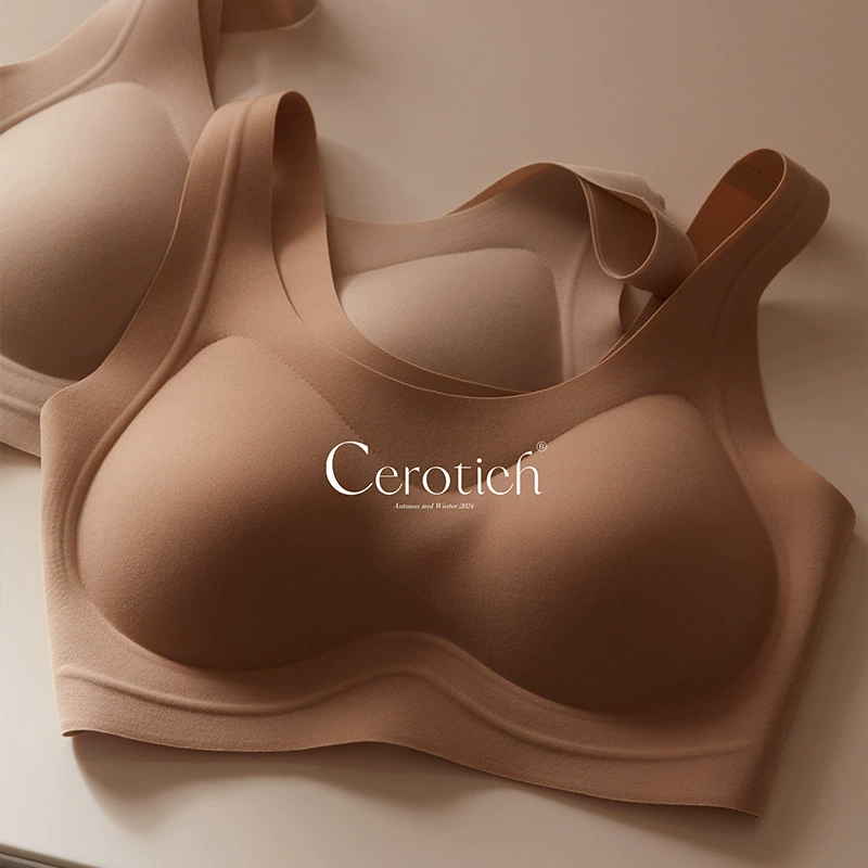 Cerotich желе без следов микро-шлифовальное термобелье женское без стального кольца для комфорта спины дышащий бюстгальтер
