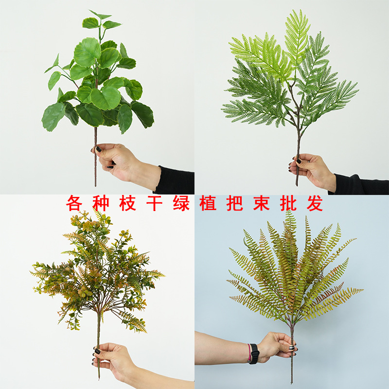 인공 생물학적 녹색 식물 페르시아 고사리 짧은 가지 시뮬레이션된 고사리 숲 매장 장식 식물 조경 잔디