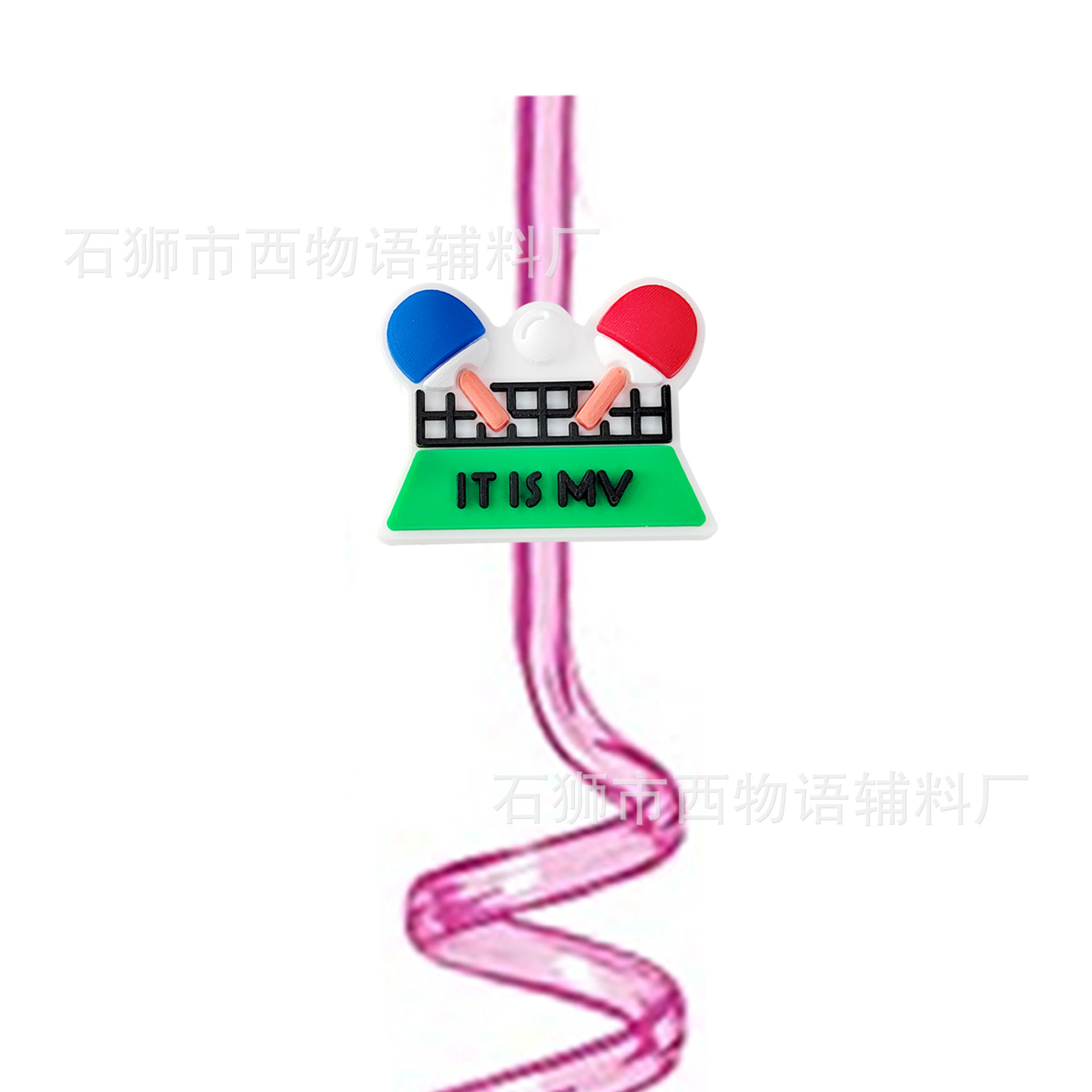 Tenis de mesa espiral palos de dibujos animados transfronterizos navidad gorra de palos de silicona gorra de polvo en stock cubierta de palos de polvo cubierta de palos