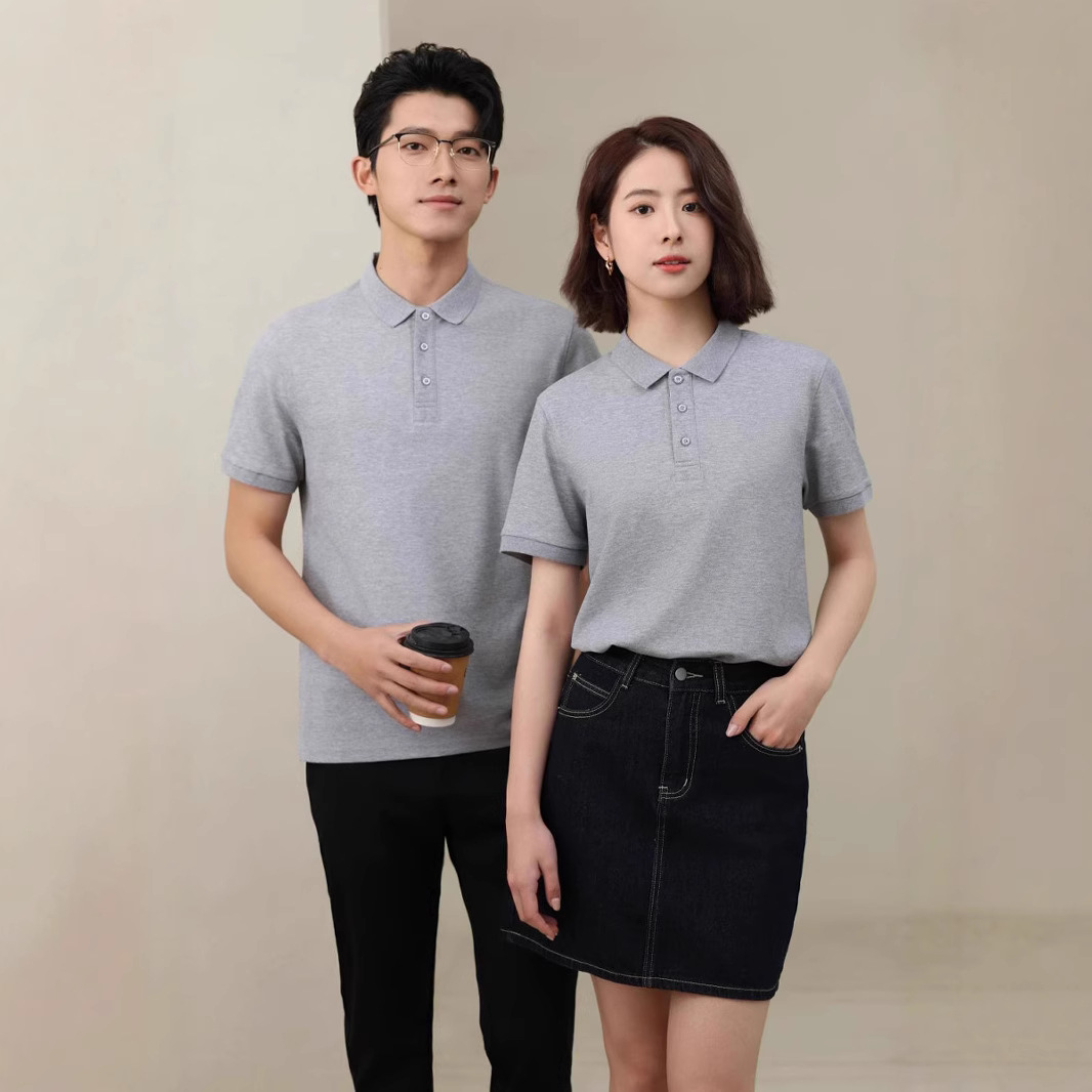 New short-sleeved work clothes logo corporate work clothes Polo shirt promotional T-shirt group activity advertising shirt