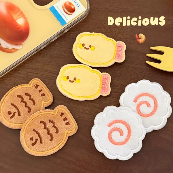 Cute Cartoon Food-Shaped Bangs Stickers for Children, Magic Hair Clips That Don'T Damage Baby's Hair, Hair Accessories for Tidying up the Back of the Head