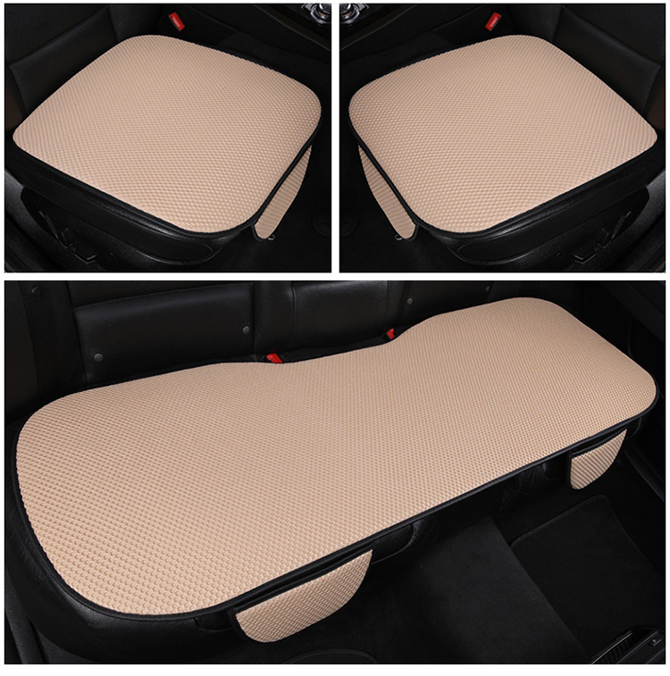 New Factory Direct Summer Car Seat Cushion Set, Ice Silk Three-Piece Seat Cushion Wholesale, Single Piece Without Backrest, Cooling Pad for Car