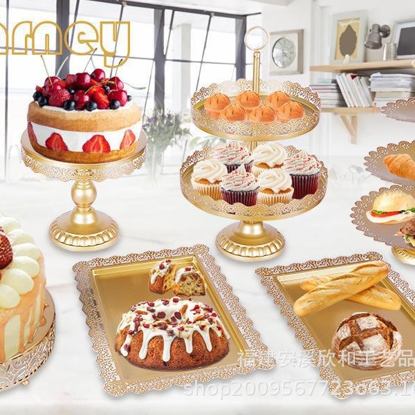 Estilo europeo creativo oro hueco soporte de la torta accesorios de la boda decoración de la Mesa de postre tienda de postres pastel de postre combinación