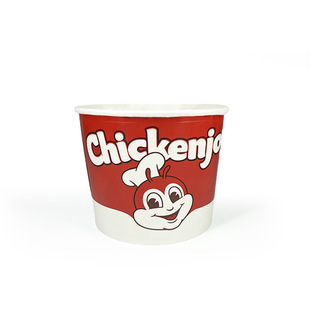 Factory fried snacks paper barrel custom food packing box string packing barrel fried chicken hamburger packing paper barrel