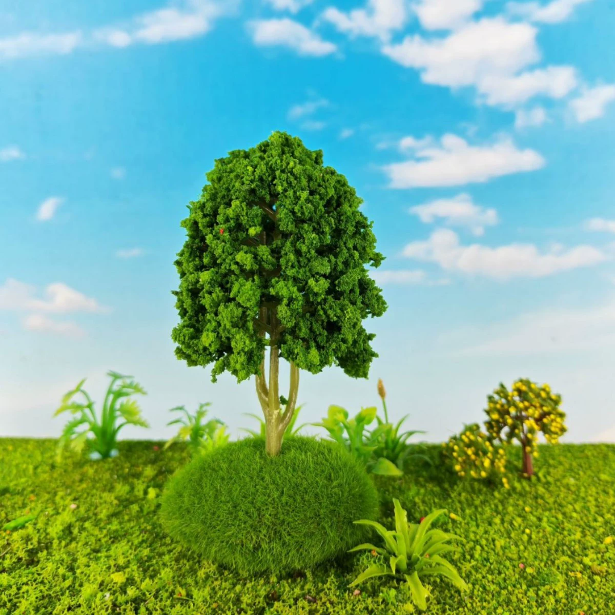 Архитектурная модель песочного стола, архитектурная модель, микроландшафт, декор, искусственные пластиковые цветы, дорожные деревья, украшение для ног