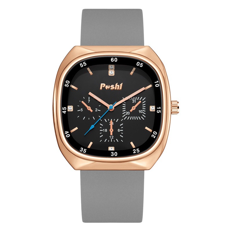 POSHI moda elegante reloj banda de silicona reloj de cuarzo reloj de mujer TikTok en vivo popular impermeable reloj de mujer