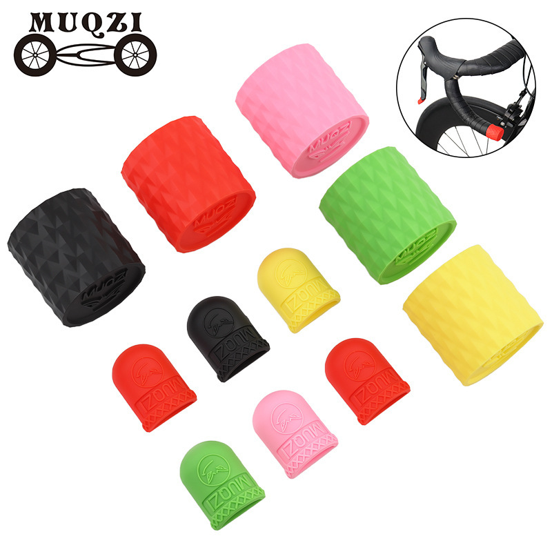 MUQZI road bike wheelset quick-release protective cover, gear lever scratch-resistant cover, gear shifter and brake lever silicone cover MUQZI road bike wheelset quick-release protective cover, gear lever scratch-resistant cover, gear shifter and brake lever silicone cover