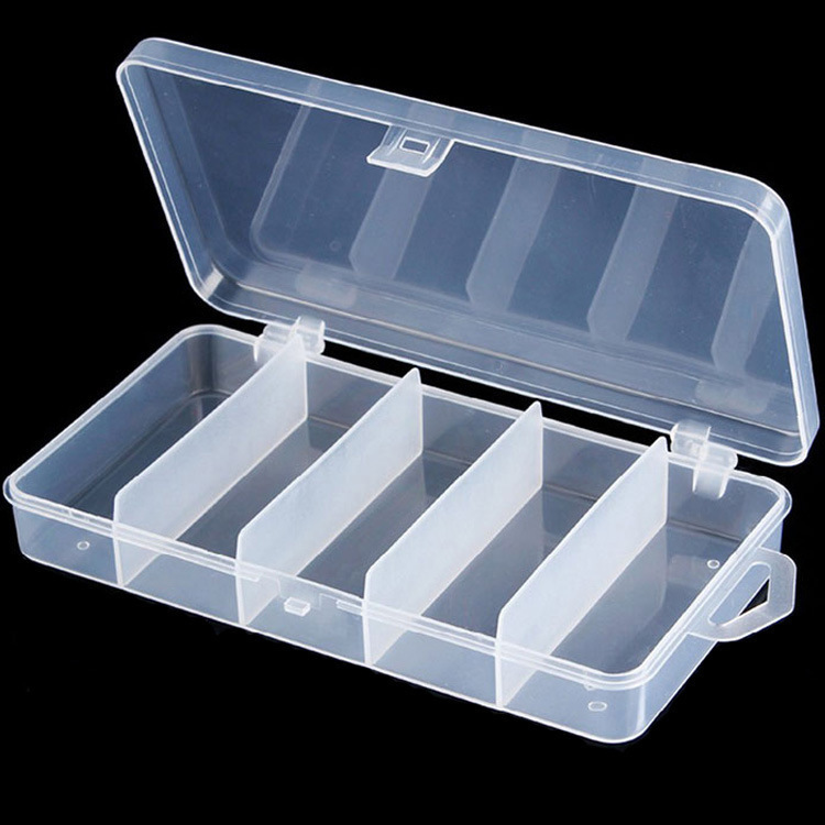 5 Luya Bait Box Pp Five-Compartment Fishhook Packaging Box Accessories Storage Box Mini Plastic Box Set Storage Box
