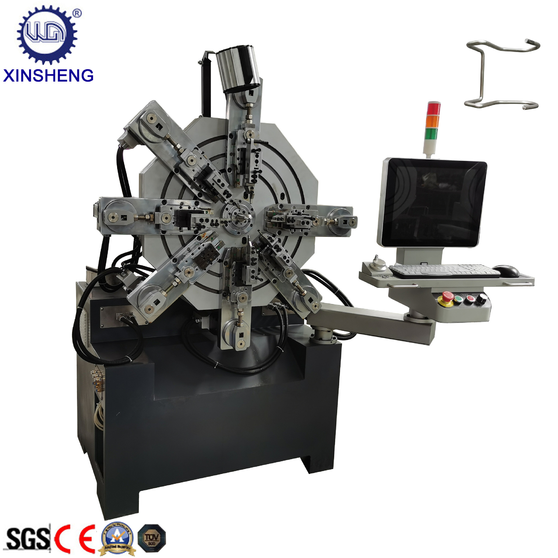 多轴数控转线机 弹簧机 线材折弯机 弯线机  金属线材工艺品机