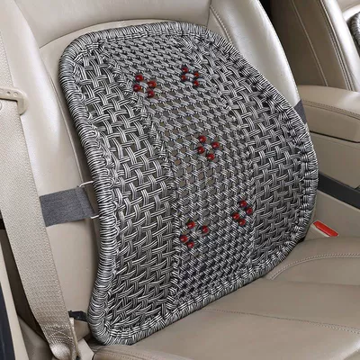 Waist support with Thickened Steel Tube Massage Seat - hand-knitted-waistrest-gray