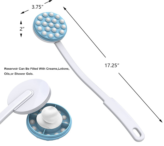 Long Handle Bath Brush Image 1