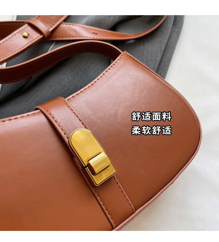 Borsa sotto le ascelle strutturata moda urbana semplice 2023 Borsa a tracolla borsa a tracolla da donna versatile autunno nuovo temperamento_voghion.com