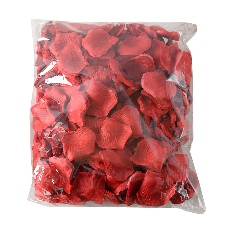 Simulación de pétalos de rosa no tejidos diseño de boda boda simulación flor de boda mano flor de boda un jin paquete