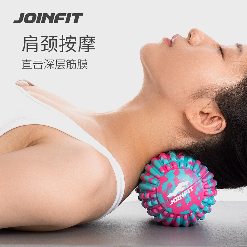 Joinfit 筋膜ボール足底筋肉リラクゼーションピーナッツボールフットマッサージボール大型アーチフィットネスネックボール|undefined
