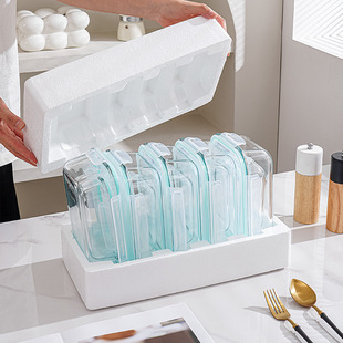 Glass Lunch Box 10-piece Set suit Amazon Explosive High Borosilicate Glass Heat-resistant Microwave Oven Preservation Bowl 5-piece Set