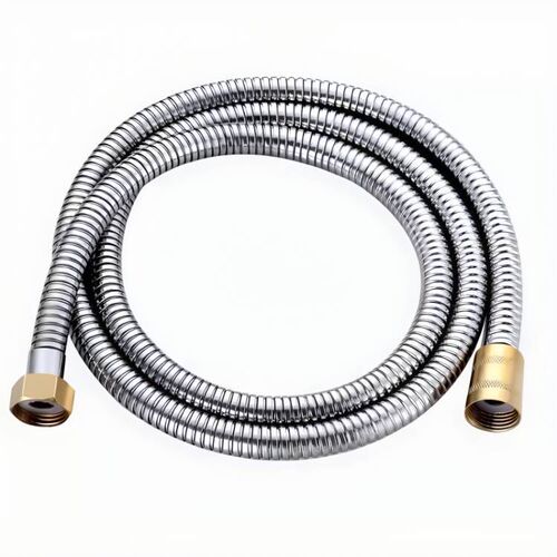 Wholesale stainless steel metal hose encrypted shower head hose 1.5 meters thickened explosion-proof shower 4-point water inlet pipe