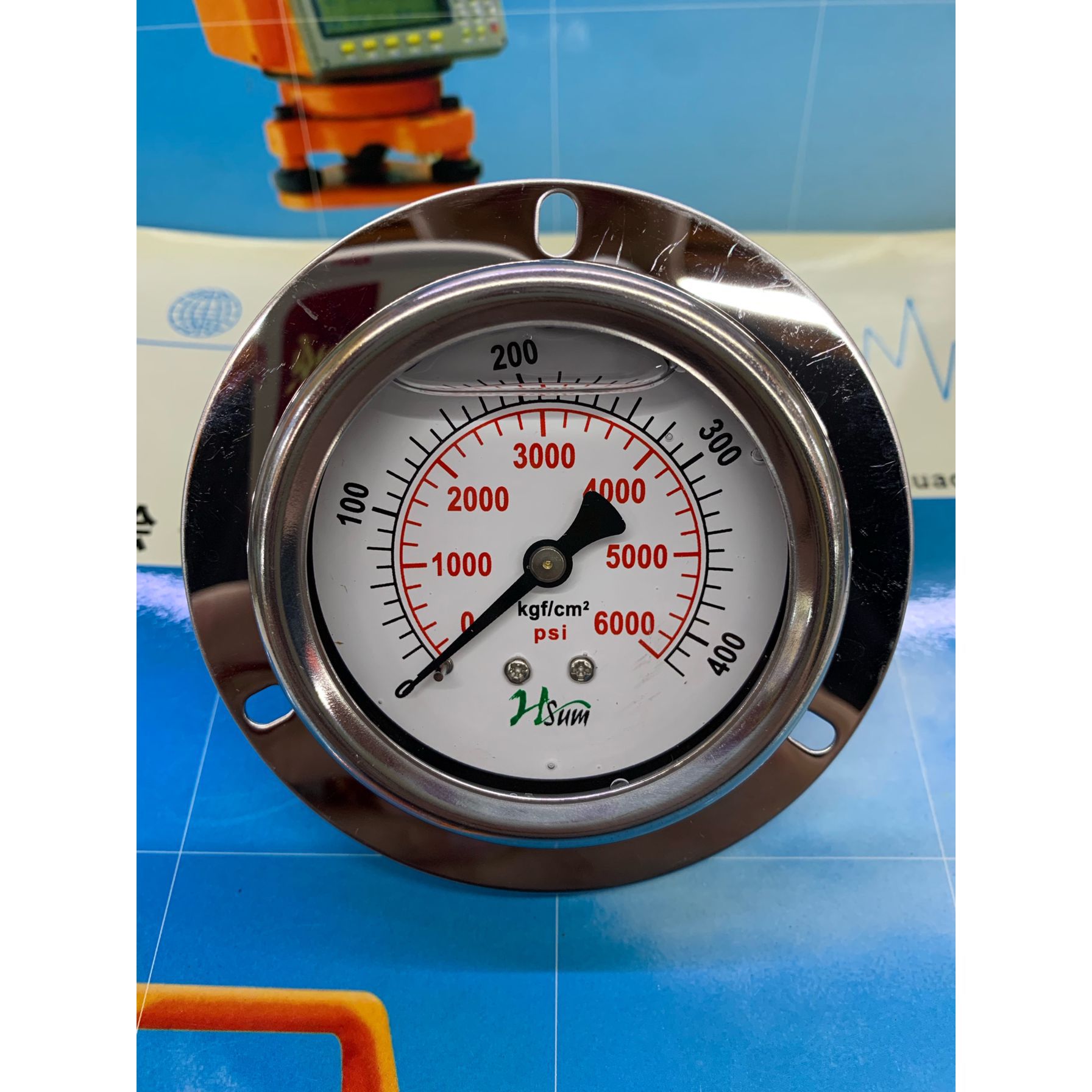 台湾压力表HSUM耐震压力表/油压表/YN60Z  轴向 螺纹PT1/4