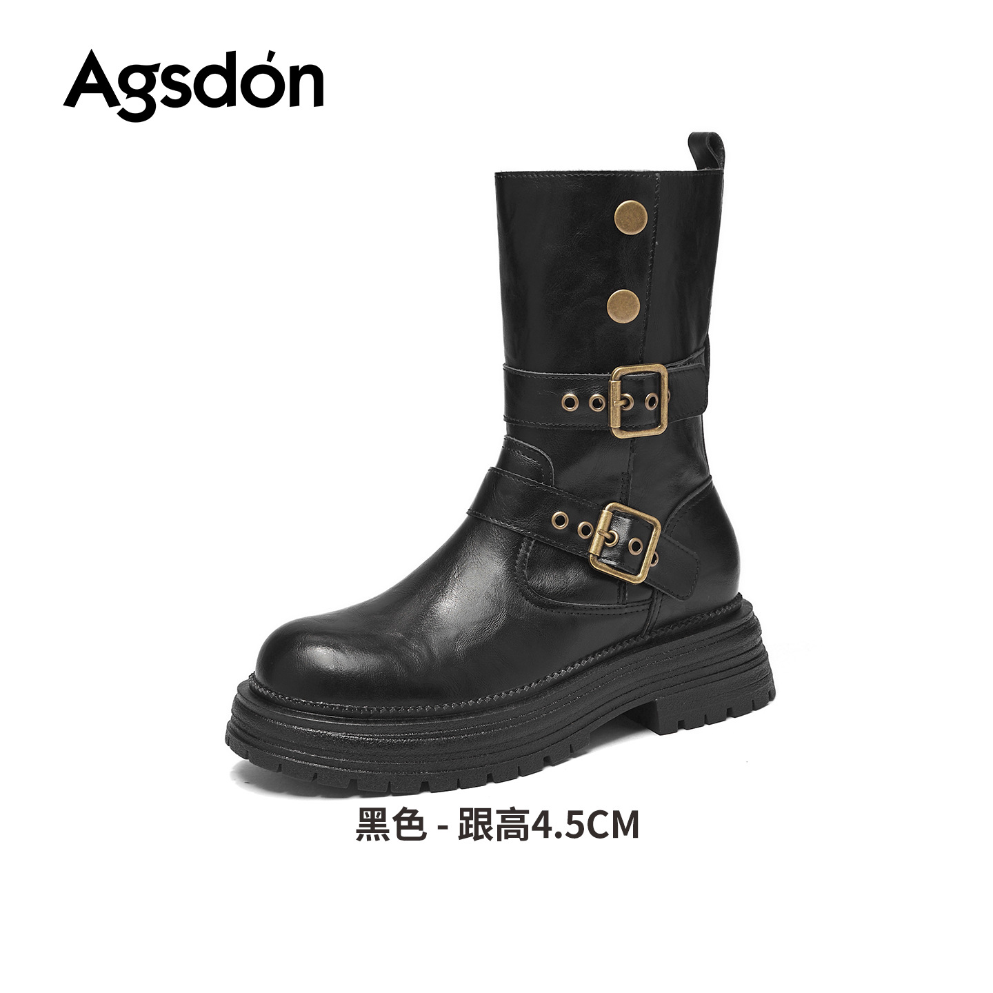 2026 nuevo otoño retro botas cortas de manga media botas de caballero occidental botas