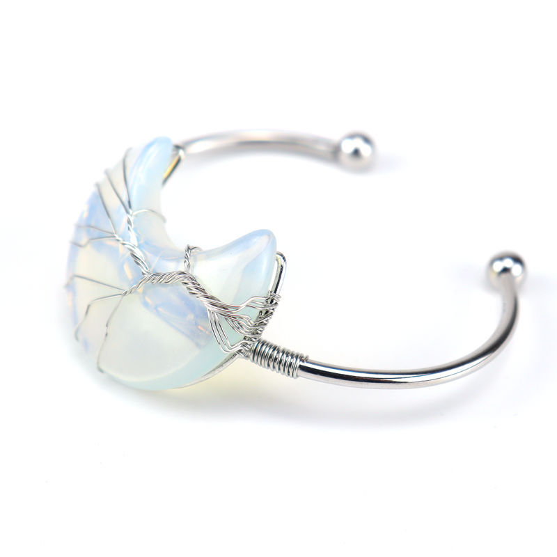 Fashion Moon Agate Plating Bangle 1 Piece