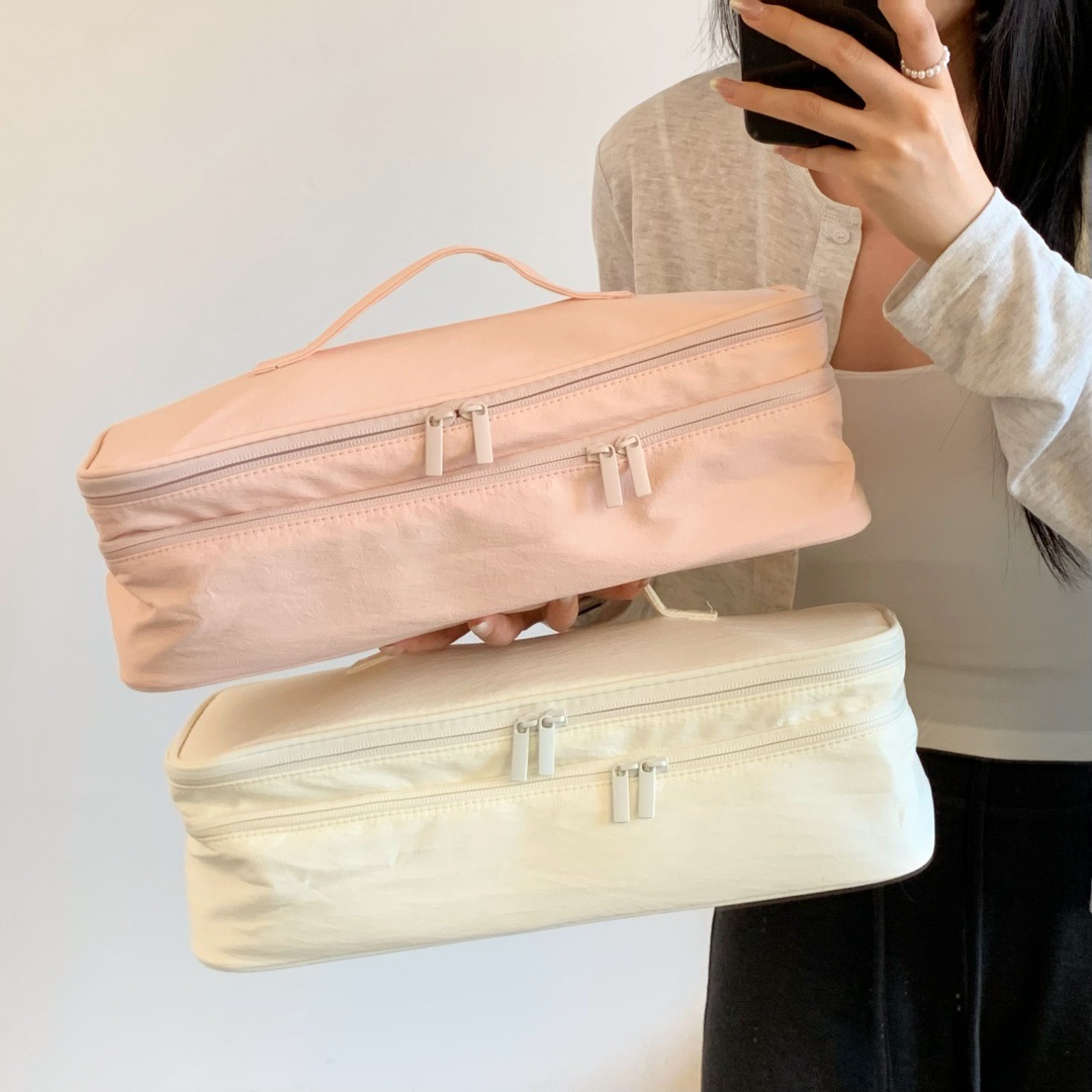 Portable Household Bag, Large Capacity Handheld Double-Layer Hair Dryer And Curling Iron Organizer Storage Bag_maomaolike.com