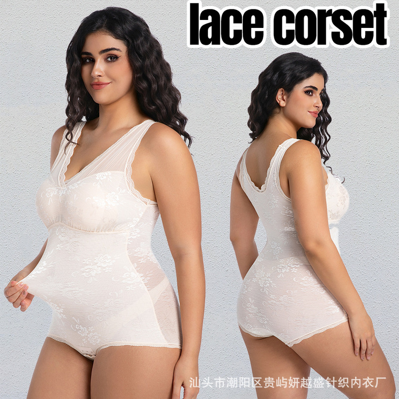 跨境热销排扣塑身连体衣女大码收腹提臀corset shapewear束身衣|undefined