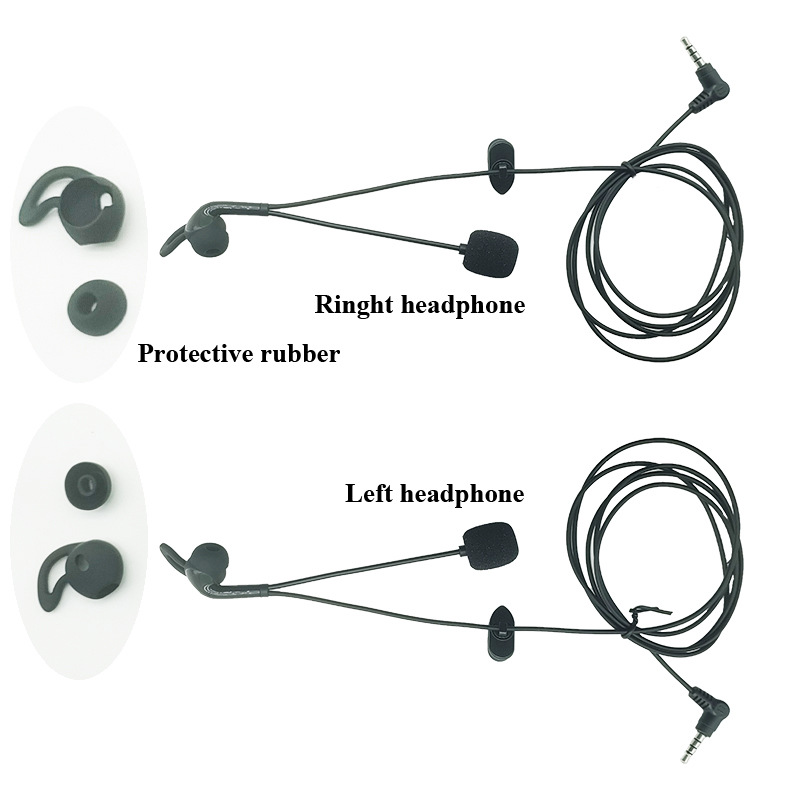 Directly Supplied from the Manufacturer, V6V4V6Cv4C Football Referee Headset Accessories, 3.5mm Pinhole Earphones, Ear-Hook Type/In-Ear Type