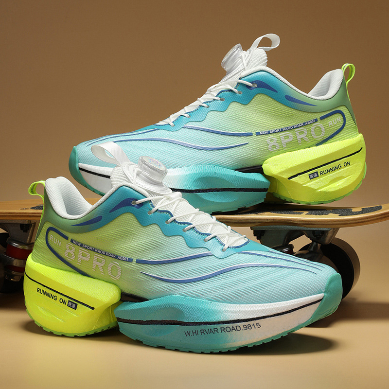 Nuevas zapatillas para correr Chitu 8pro, zapatillas para correr con amortiguación de tablero de carbono ultraligeras, zapatos deportivos para correr con botones giratorios para hombres y mujeres