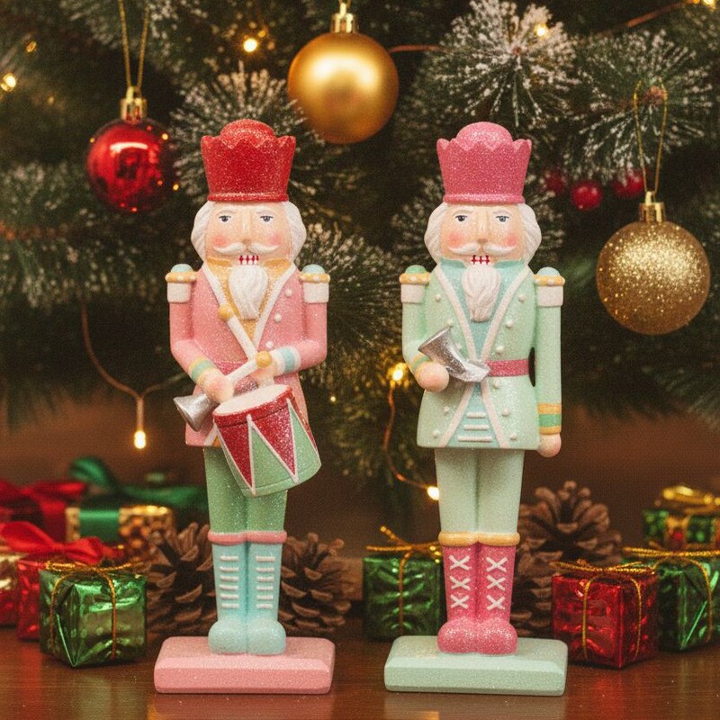 Decorative ornaments, handicrafts, cross-border gifts, Christmas nutcrackers, eco-friendly resin, home decor, ritual anchors, decorative art